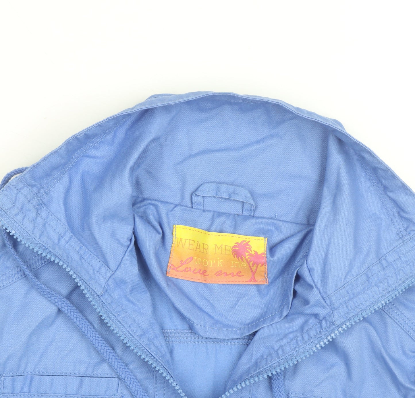 Wear Me Work Me Love Me Women’s Blue Zip-Up Button Jacket UK 6