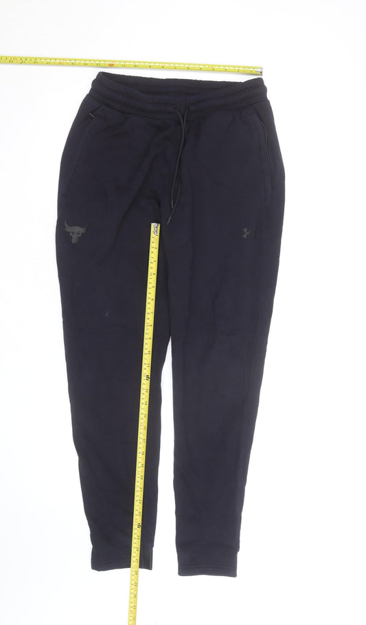 Under Armour Men Black Fleece Jogger Trousers L Regular Fit