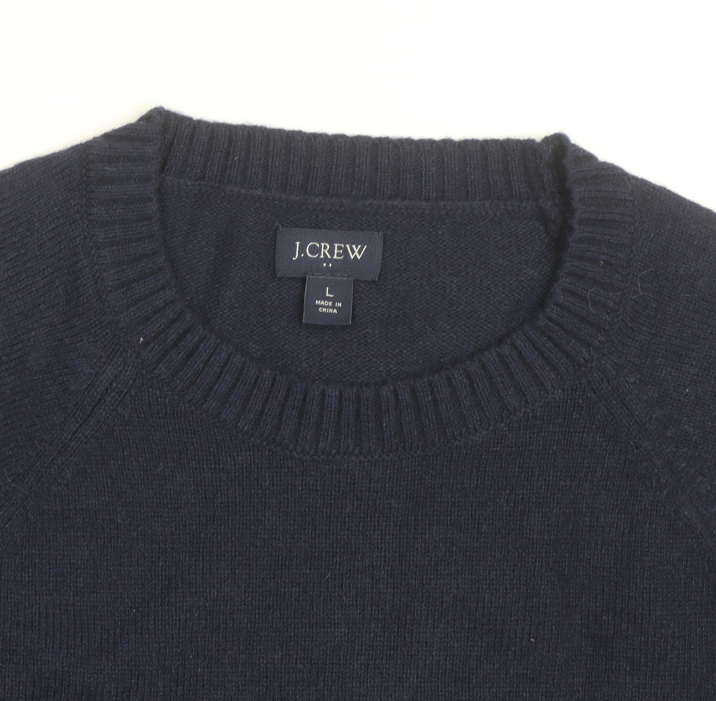 J.Crew Men's Blue Merino Wool Crew Neck Pullover Jumper L