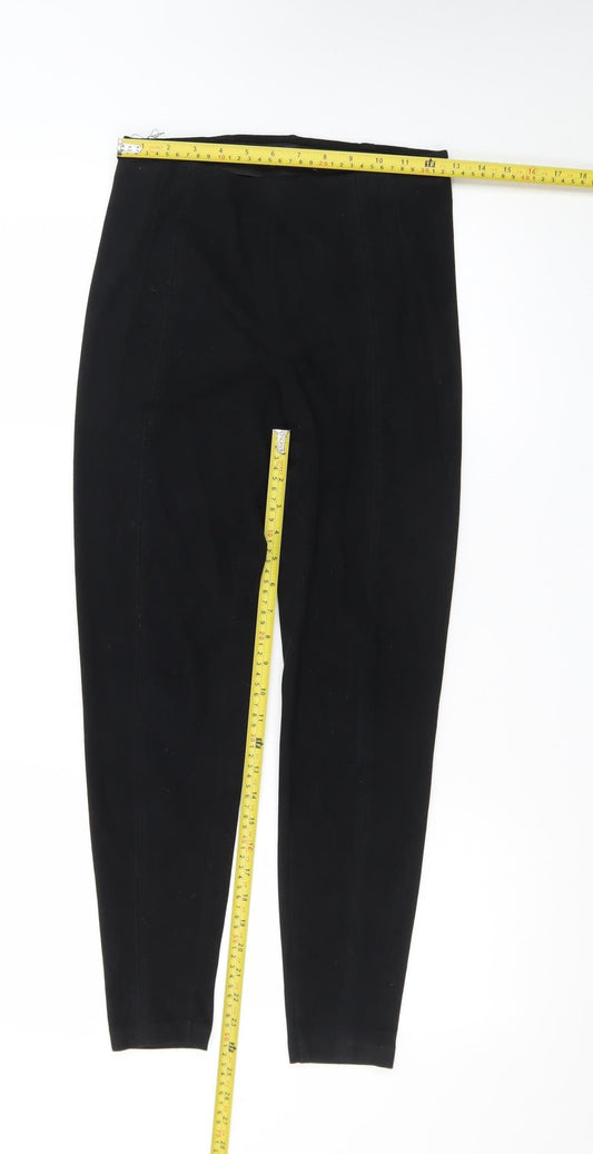 Marks and Spencer Women Black Size 8 Ankle Length Leggings