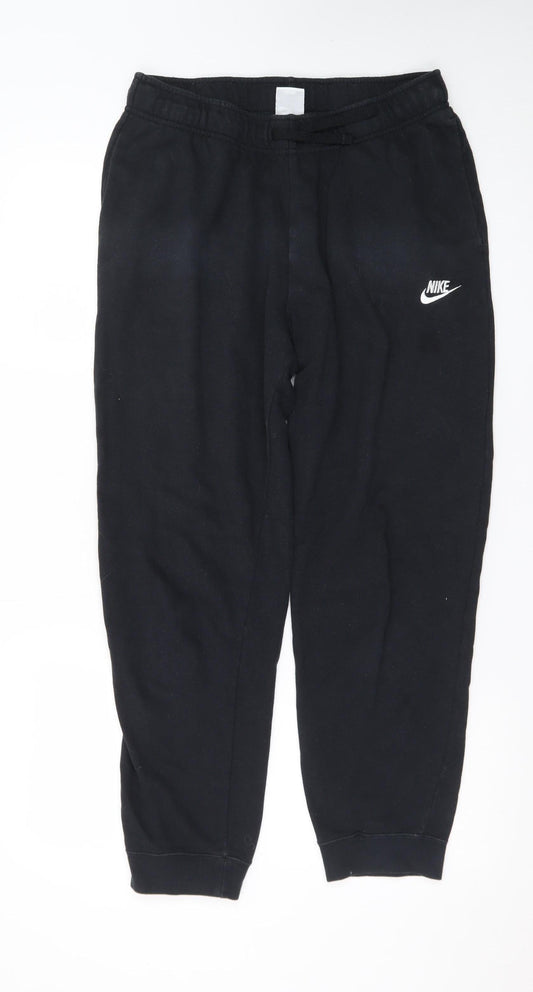 Nike Men's Black Jogger Sweatpants M Regular Fit Casual Trousers