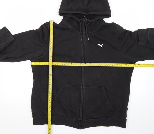 Puma Mens Black XL Full Zip Hoodie Sweatshirt