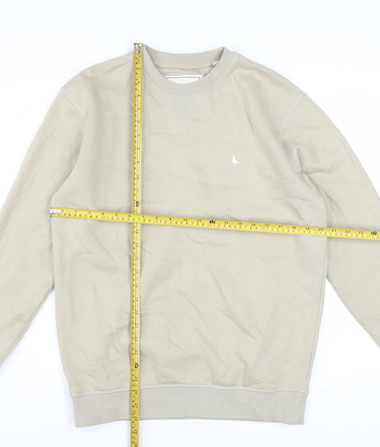 Jack Wills Mens Beige XS Pullover Sweatshirt Crew Neck