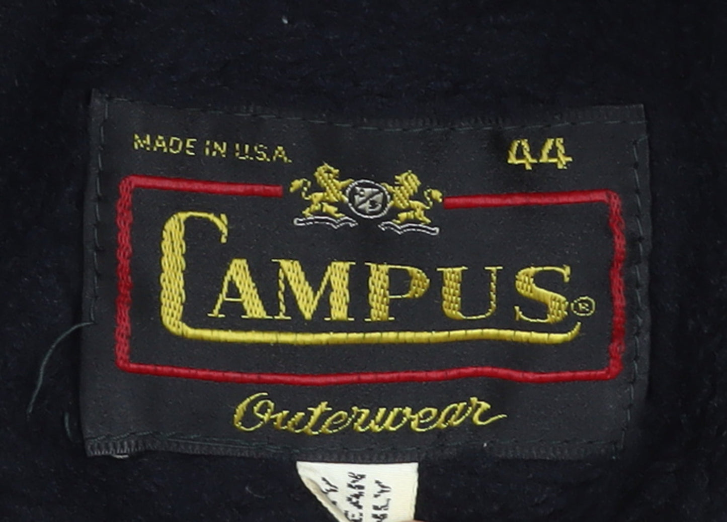 Campus Men's Grey Wool Overcoat 44 Regular Winter Classic Style