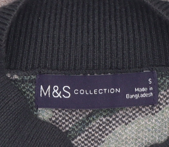 Marks and Spencer Women's Green Animal Print Pullover Jumper Size S