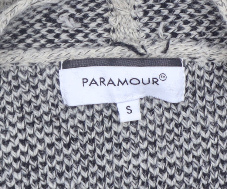 Paramour Women's Grey Cardigan Knit Long Sleeve Open Front S