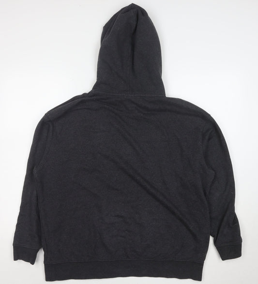Nike Women's Black M Pullover Hoodie Cotton Blend Casual Sweatshirt