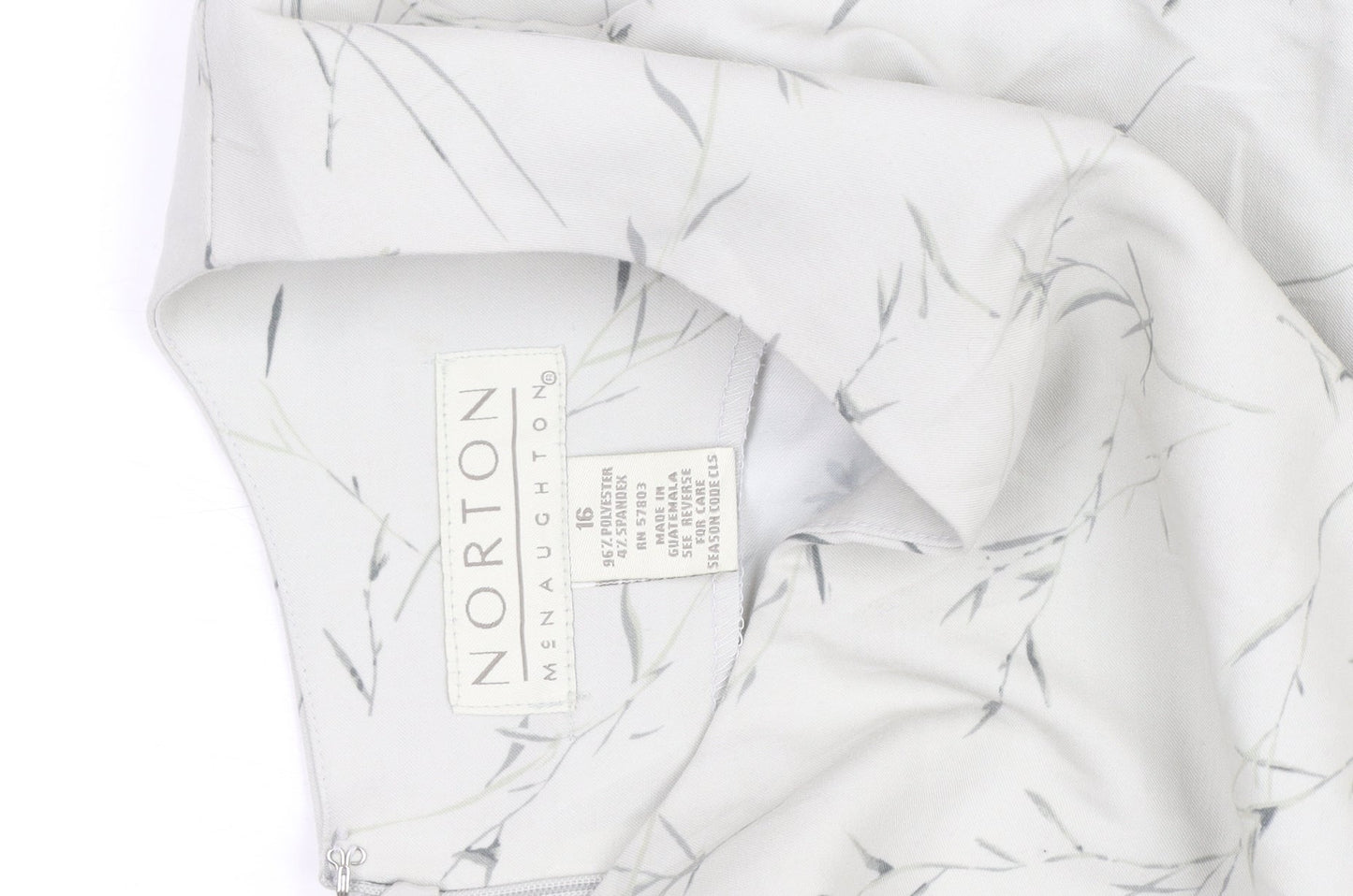 Norton McNaughton Women's Ivory Floral Shift Dress Size 16