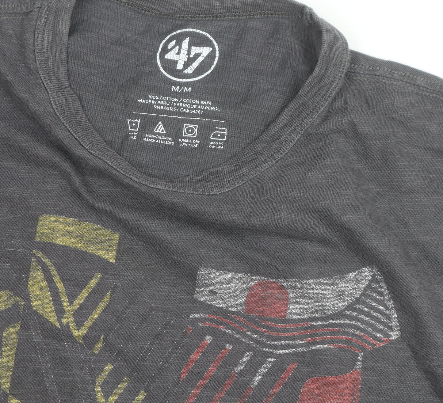 47 Brand Men’s Grey Guinness Graphic Print T-Shirt Size M Regular Fit