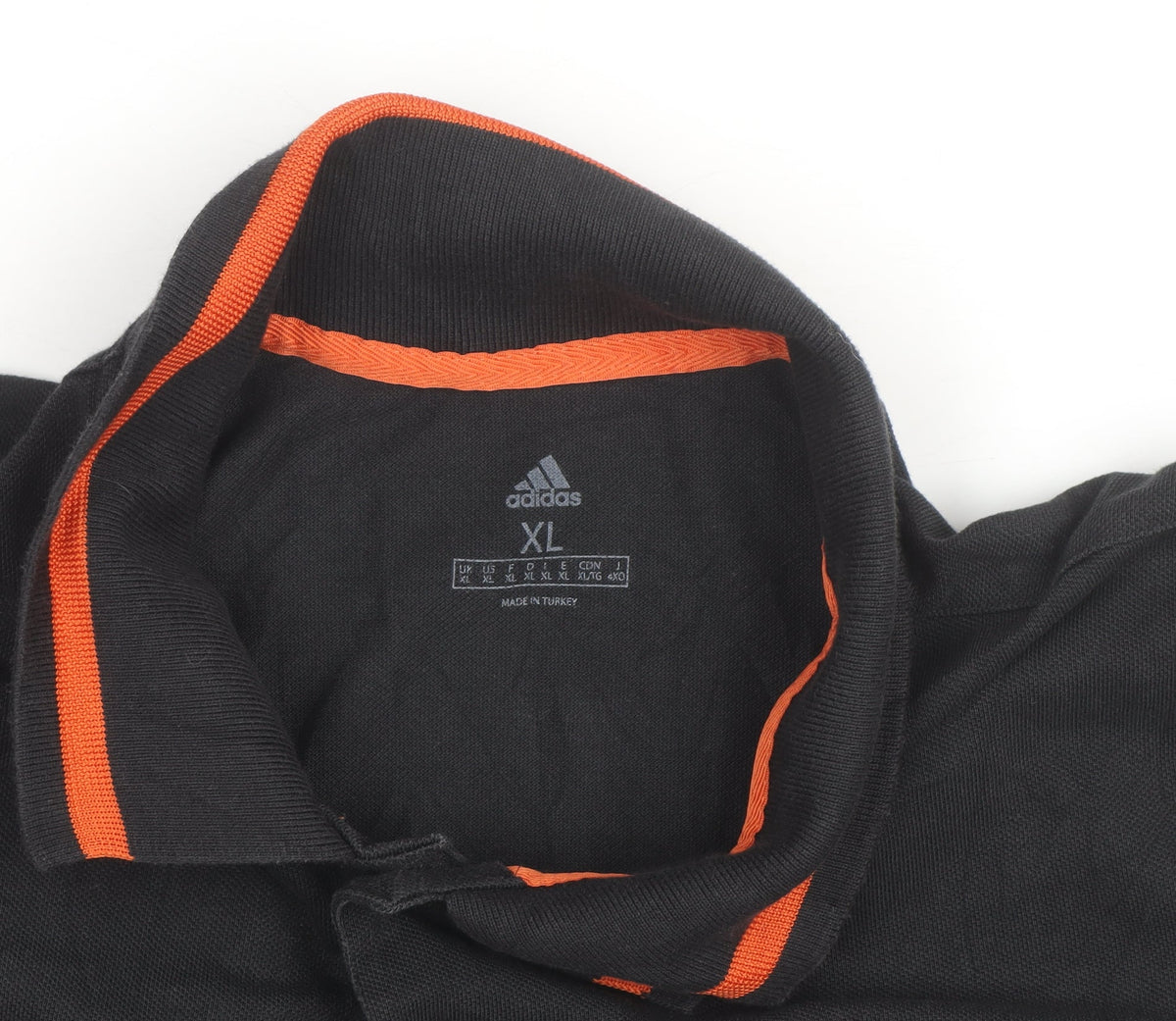 Additional view of Adidas Men’s Black Euro 2020 Polo Shirt XL Short Sleeve Cotton
