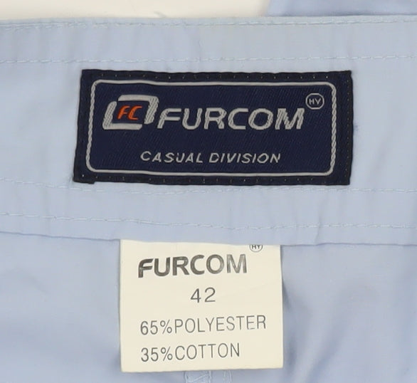 Furcom Women’s Blue Cargo Trousers Size 14 Lightweight Casual