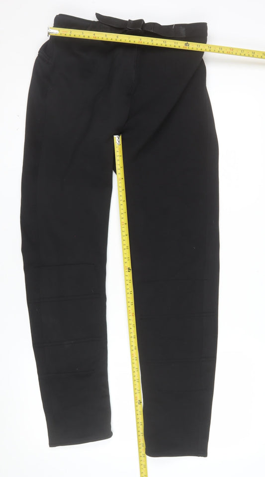 Wolf Men’s Black Polyester Jogger Trousers L Regular Fit