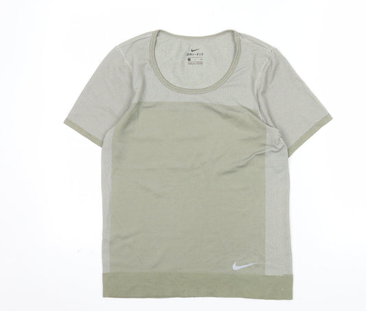 Nike Women's Green Dri-FIT Short Sleeve Athletic T-Shirt Size S