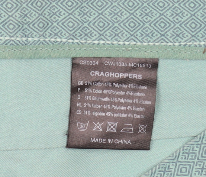 Craghoppers Women's Green Stretch Chino Trousers Size 14