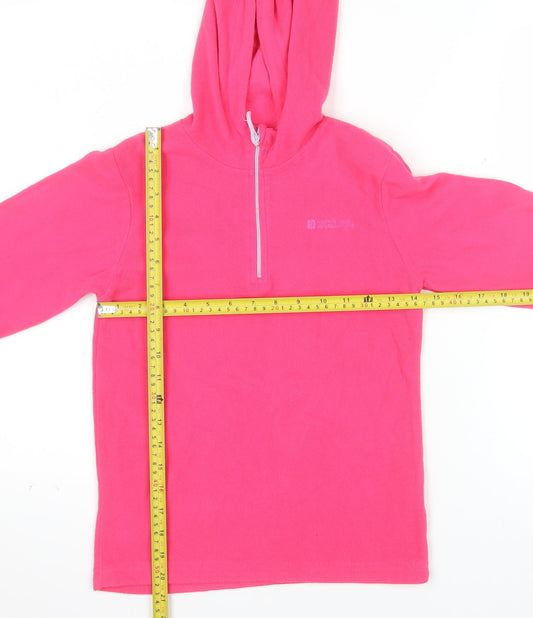 Mountain Warehouse Girls Pink Fleece Pullover Hoodie 9-10 Years