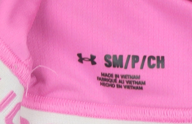 Under Armour Women's Pink Small Racerback Sports Bra - Medium Support