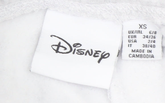 Disney Womens Grey XS Jogger Sweatpants with Stitch Embroidery