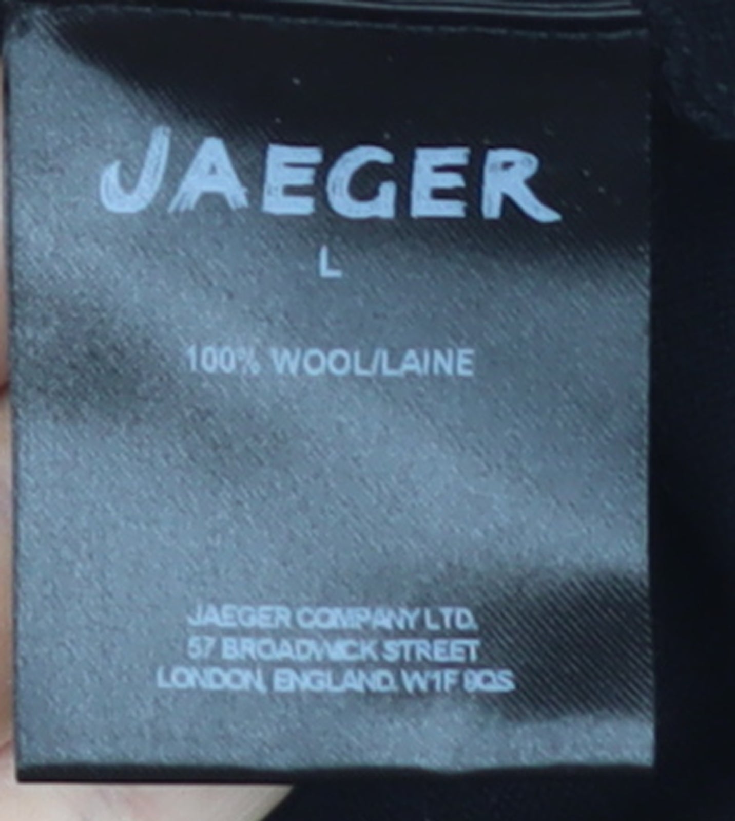 Jaeger Women Black Wool Short Sleeve Pullover Jumper L
