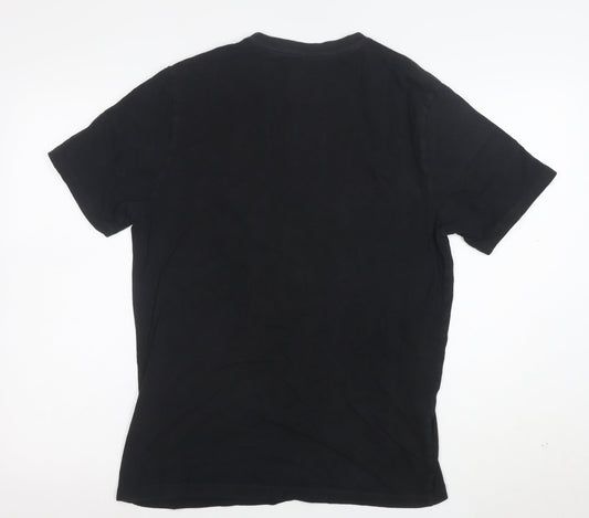 U.S. Athletic Men's Black Medium Graphic Mythology Cotton T-Shirt
