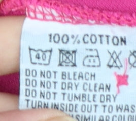 Lazy Jacks Women’s Pink Cotton Polo Shirt Size 16 Short Sleeve Casual Top