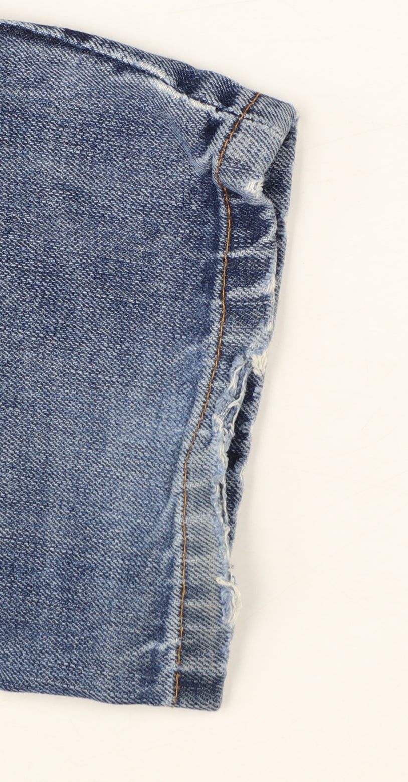 Next Men's Blue Straight Jeans 34W 33L Cotton Denim Classic Fit