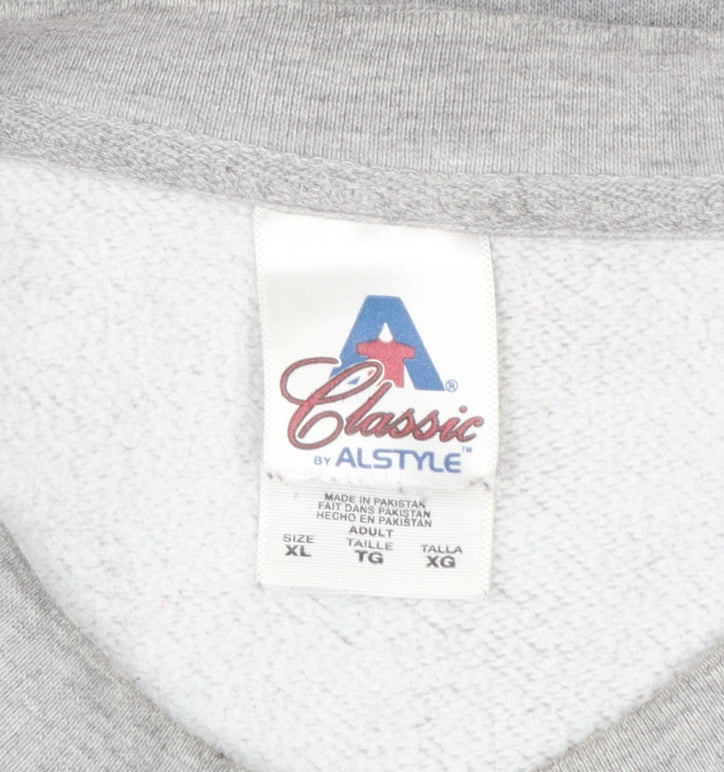 Alstyle Men’s Grey XL Pullover Graphic Print Champions Sweatshirt