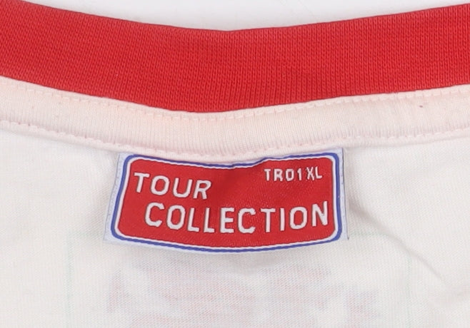 Tour Collection Men's Multicoloured XL Welsh Flag Crew Neck T-Shirt