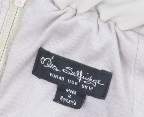 Additional view of Miss Selfridge Women’s Beige Off Shoulder Slim Fit Jumpsuit, size UK 12