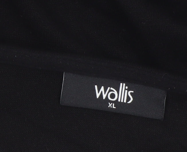 Wallis Women’s Black XL Open Jersey Jacket - Lightweight Workwear