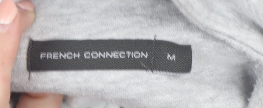 Additional view of French Connection Men's Grey M 1/2 Zip Sweatshirt High Neck