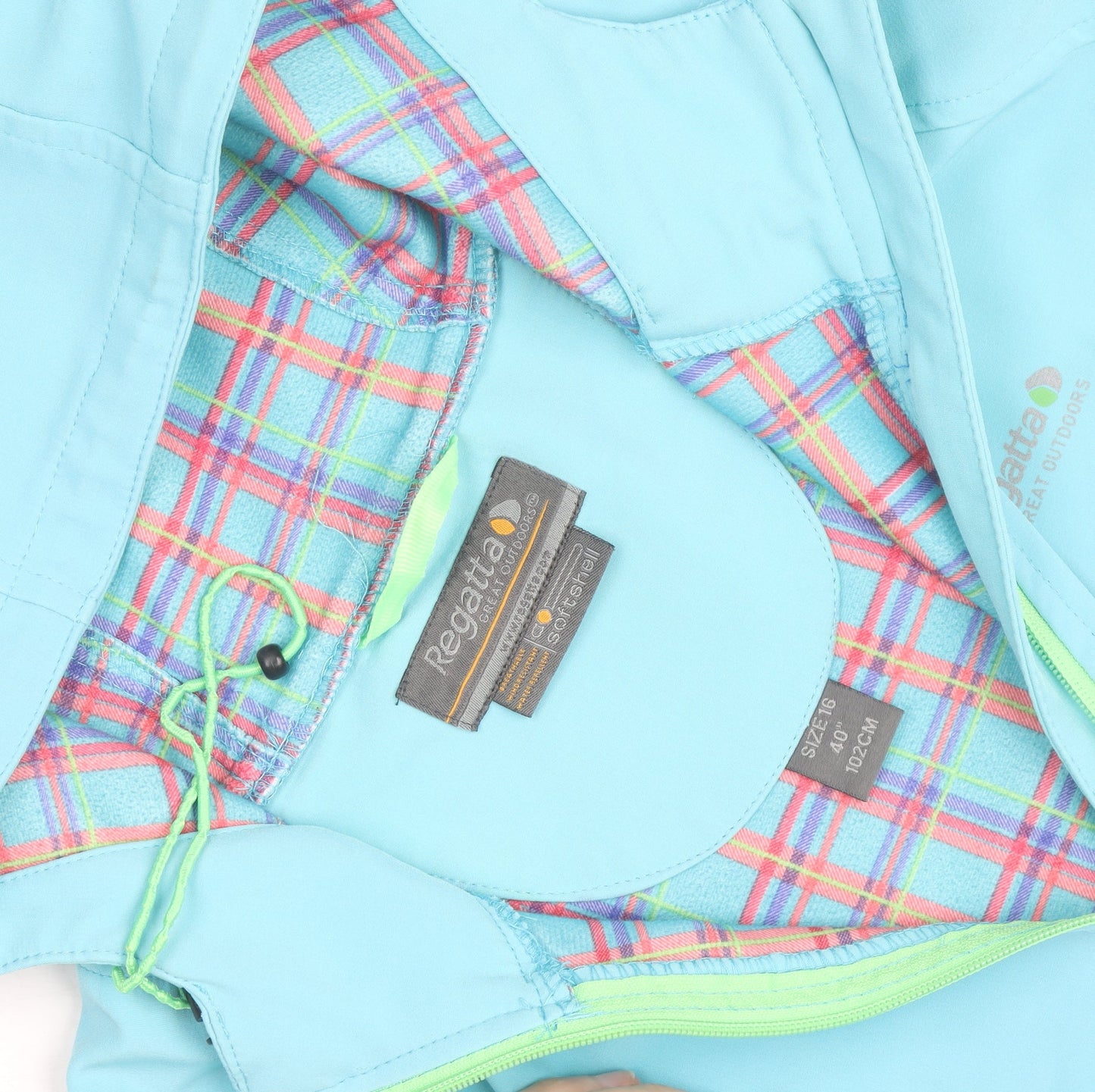 Regatta Women's Blue Soft Shell Hooded Jacket Size 16
