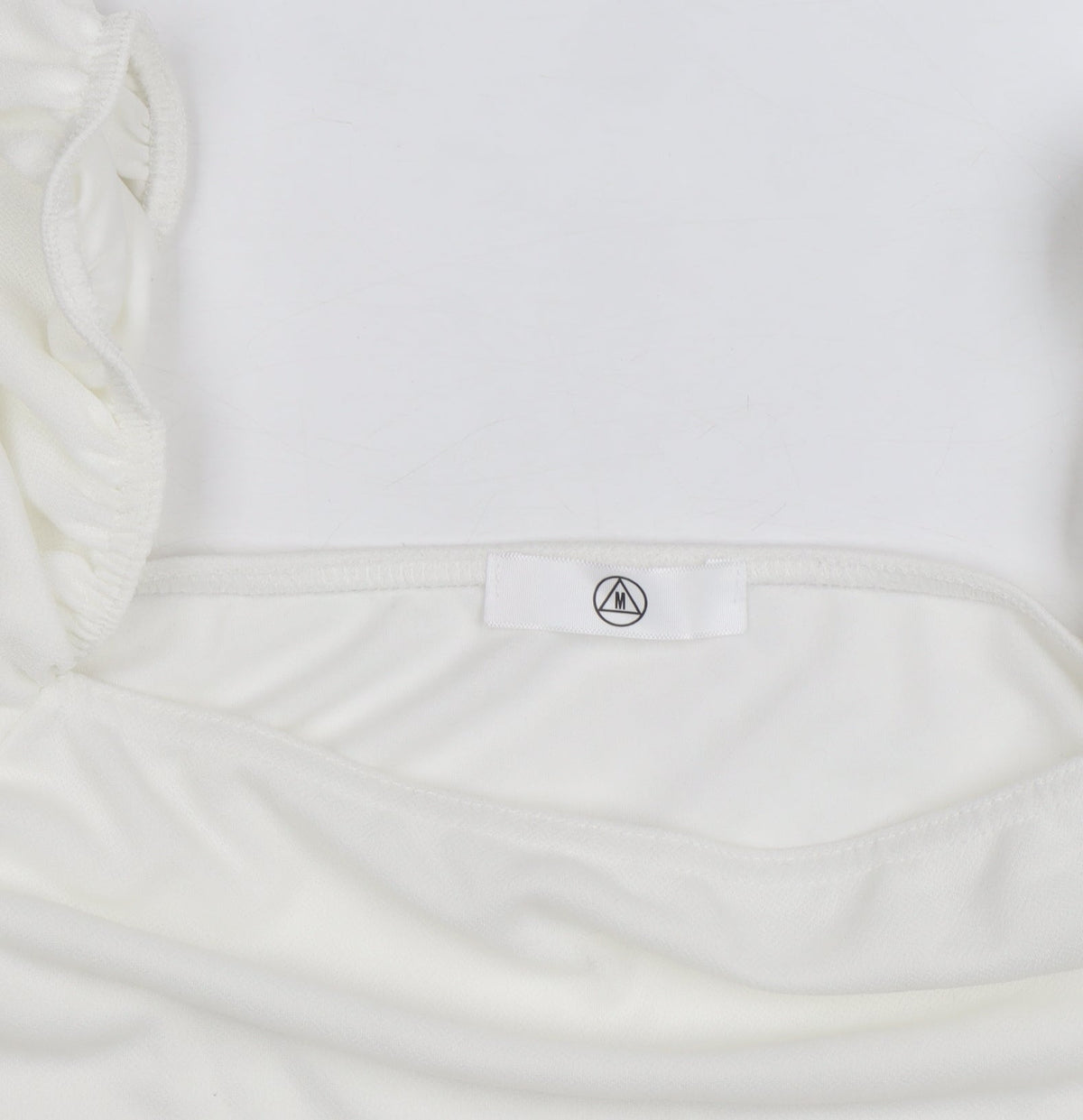 Additional view of Missguided Women's White Cropped Puff Sleeve Square Neck Blouse, size 10