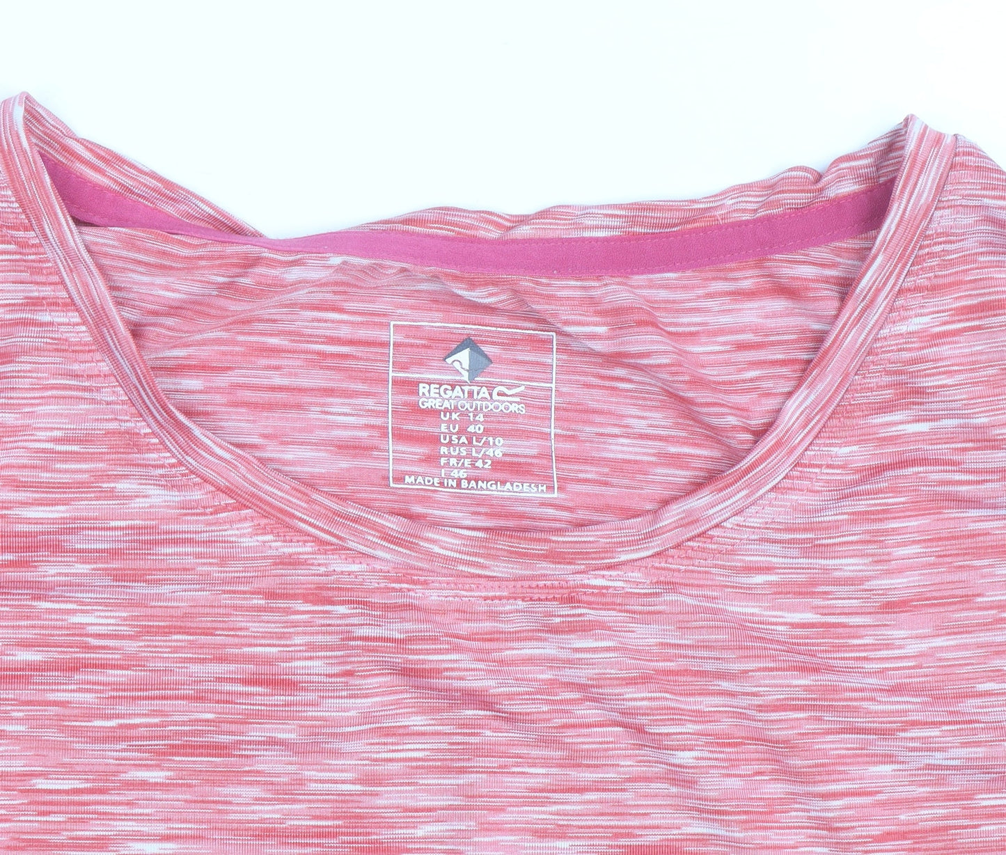 Regatta Womens Pink Short Sleeve Activewear T-Shirt Size 14