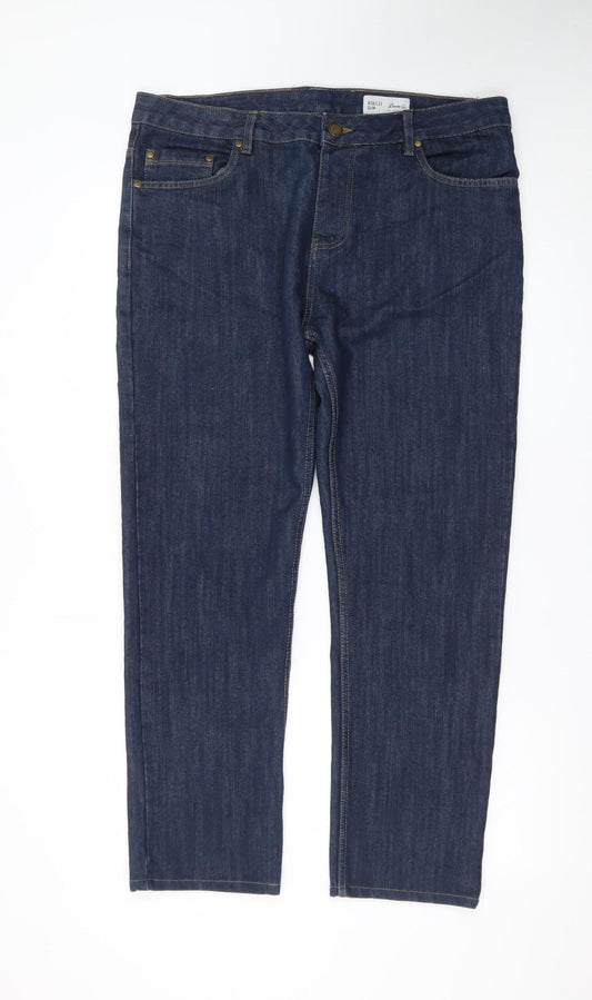Additional front view of Denim Co. Women’s Blue Slim Fit Straight Jeans W36 L32