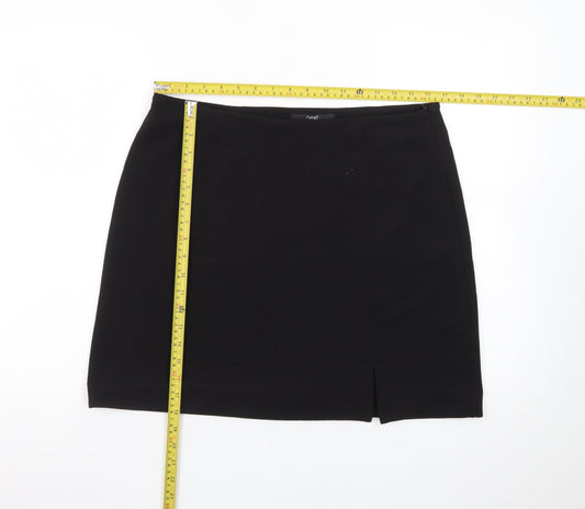 Next Women's Black Size 16 Pencil Skirt Stretch Knee Length