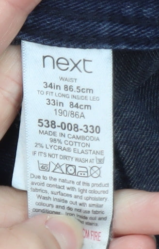 Next Women’s Blue Slim Fit Straight Jeans Size 16 Regular