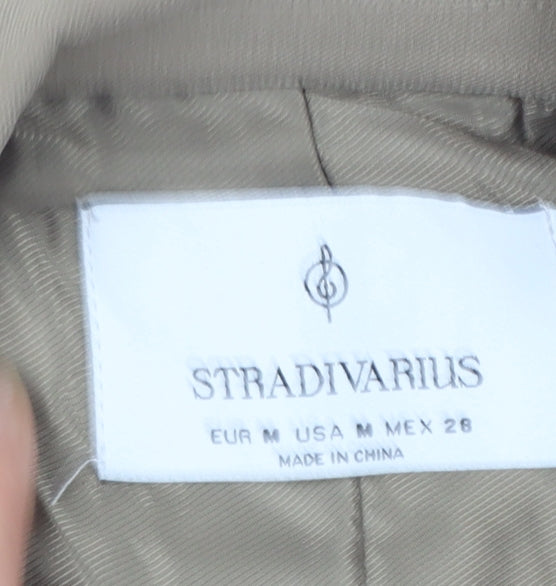 Stradivarius Women Beige Suit Waistcoat Size M Tailored Vest