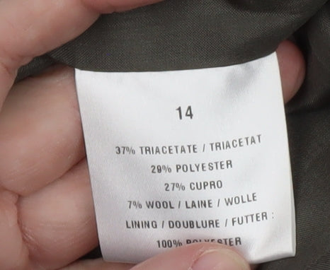 Additional view of Precis Petite Brown Wool Blend Petite Blazer Jacket UK 14