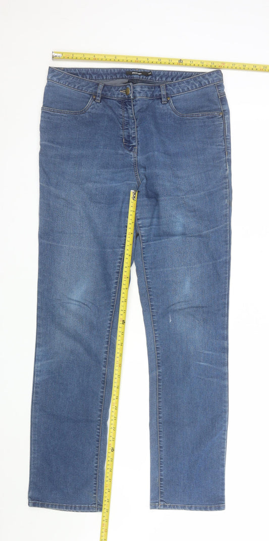 Rohan Women Blue Size 12 Regular Straight Leg Jeans