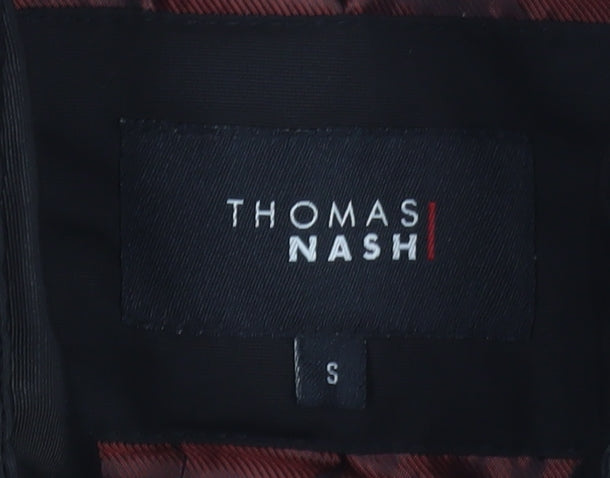 Thomas Nash Men's Black Parka Jacket Size S Water Resistant