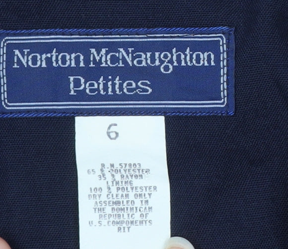 Norton McNaughton Petites Navy Women's Size 10 Blazer Jacket