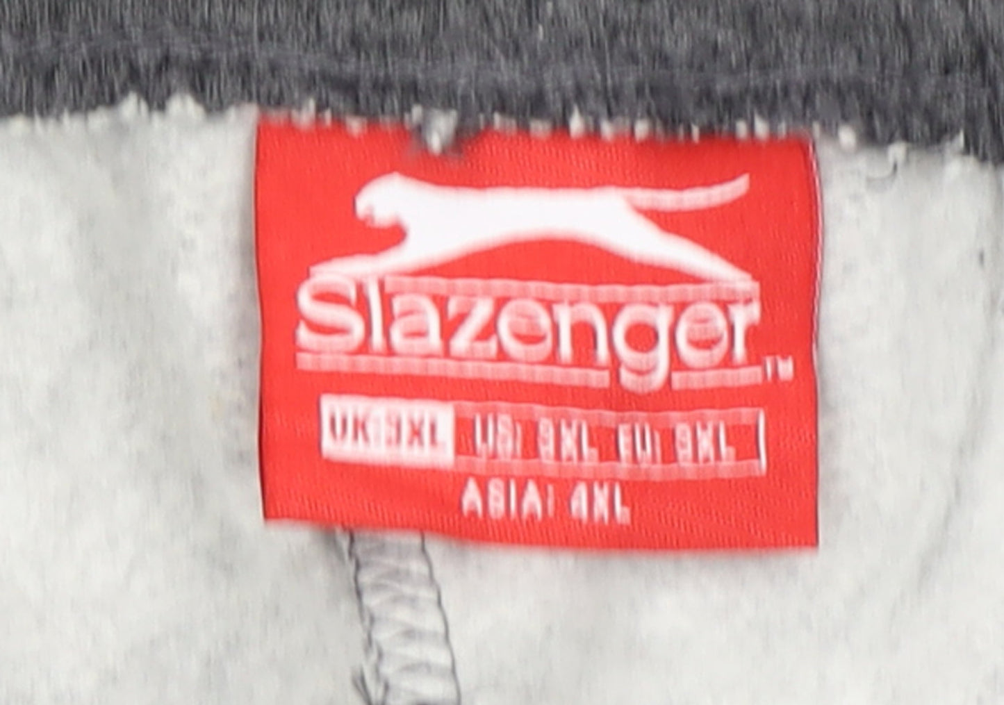 Slazenger Men’s Grey 3XL Sweatpants Joggers with Logo