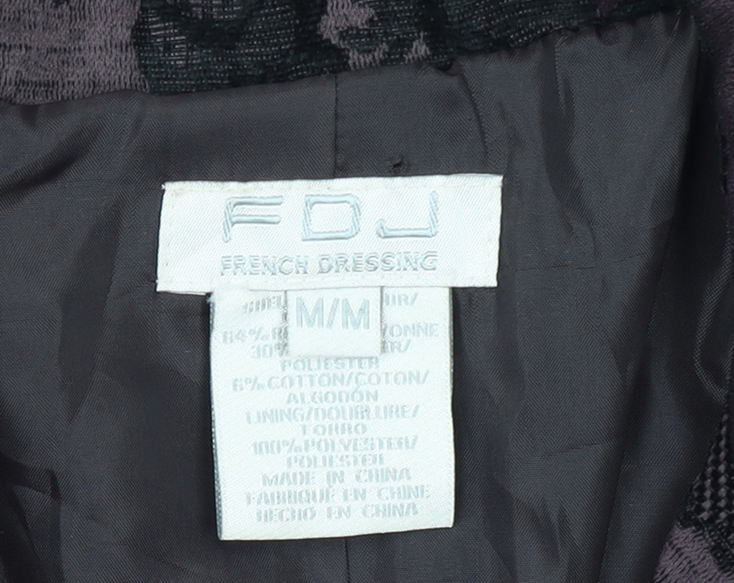 FDJ French Dressing Women's Purple Floral Blazer Medium