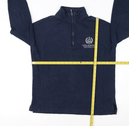 JanSport Women’s Navy 1/4 Zip Pullover Sweatshirt Size L Cotton Blend