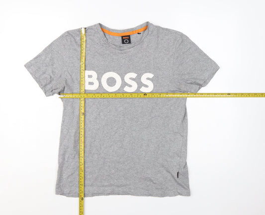 Hugo Boss Men's Grey Short Sleeve Crew Neck T-Shirt Size S
