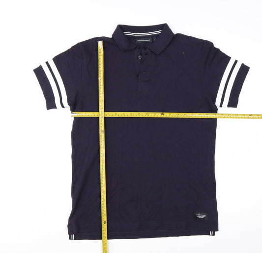 Peak Performance Men's Blue Cotton Polo Shirt Size M