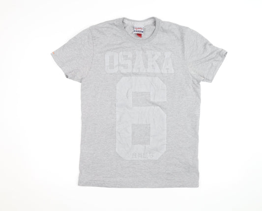 Superdry Men's Grey Osaka 6 Graphic T-Shirt - Medium