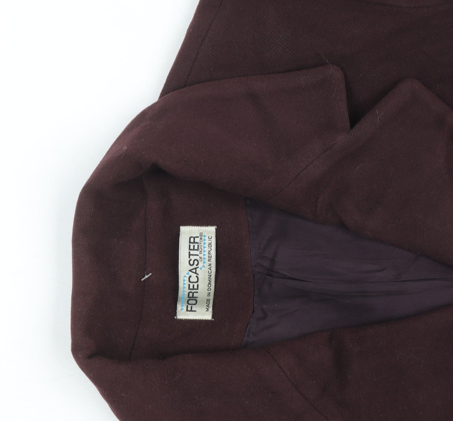 Forecaster Women's Brown Wool Blend Long Overcoat Size 12