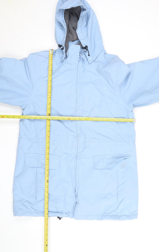 Lands' End Women's Blue Hooded Parka Jacket Size 12