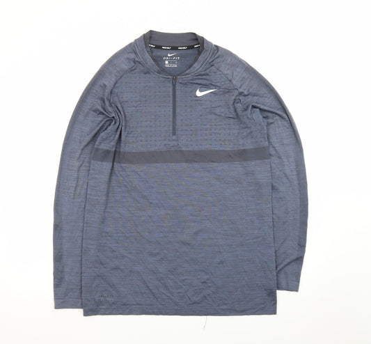 Nike Dri-FIT Men's Blue Small Golf 1/2 Zip Track Jacket